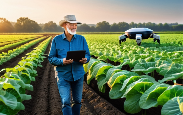 농업 원격 센싱 활용 - **"Precision Irrigation & Smart Fertilization" - Optimized Resource Management:**
    A dynamic mid-...