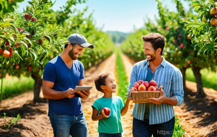농업 온라인 마케팅 - **Prompt:** A dynamic and engaging shot of a young, enthusiastic farmer conducting a live stream dir... 농업 온라인 마케팅 - **Prompt:** A dynamic and engaging shot of a young, enthusiastic farmer conducting a live stream dir...