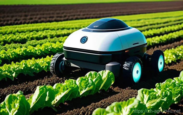 농업 자율 로봇 적용 사례 - **Prompt:** An advanced, sleek white and green agricultural robot with multiple sensors and precisio... 농업 자율 로봇 적용 사례 - **Prompt:** An advanced, sleek white and green agricultural robot with multiple sensors and precisio...