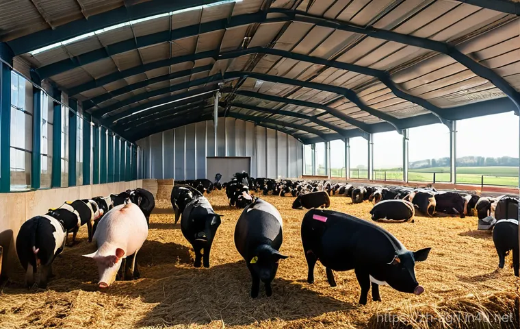 농업 탄소 배출 저감 기술 - A close-up, ground-level perspective of fertile, dark soil rich with organic matter, gently cradling... 농업 탄소 배출 저감 기술 - A close-up, ground-level perspective of fertile, dark soil rich with organic matter, gently cradling...